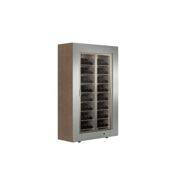 Wine Accomplis - Della Marta - MOD Silver Coated Linear Frame with Teak Roble Side Panel